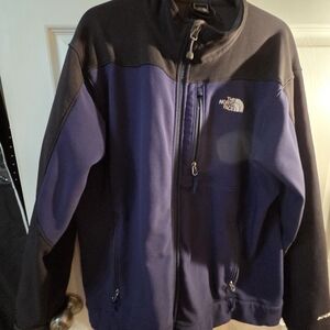 The North Face Men's Black and Purple Performance Jacket